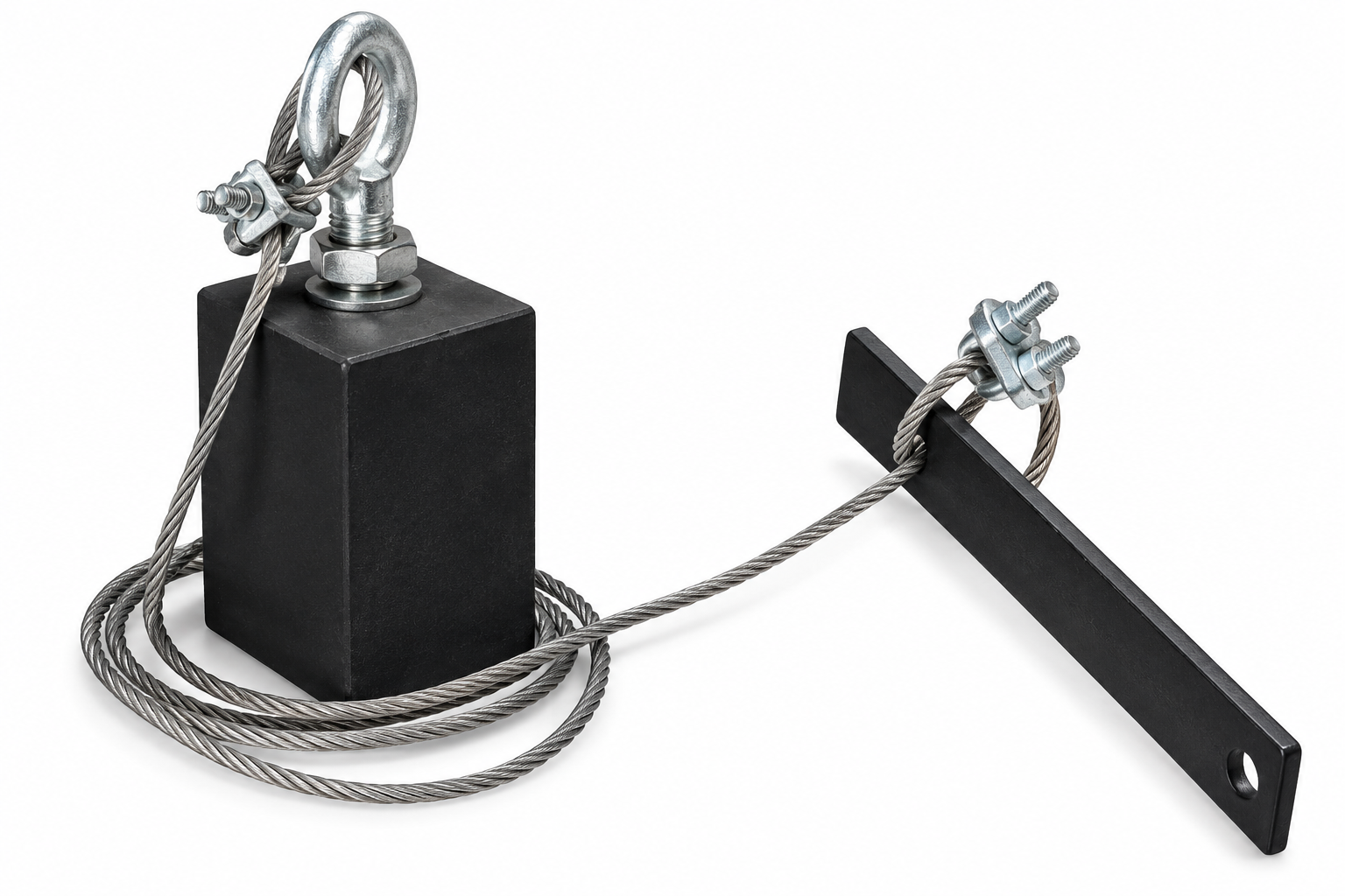 Counter weight for gravity limit switch with 1 meter wire rope